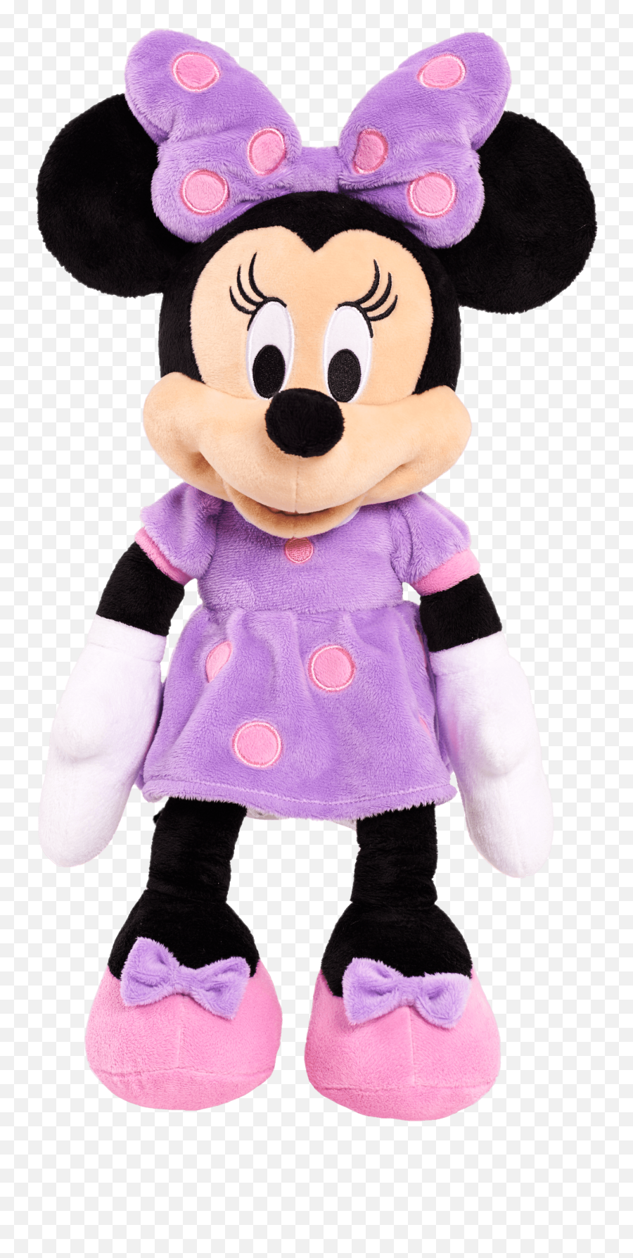 Mickey Mouse Clubhouse Large Plush - Minnie Mouse In Purple Dress Emoji,Mickey Mouse Clubhouse Png