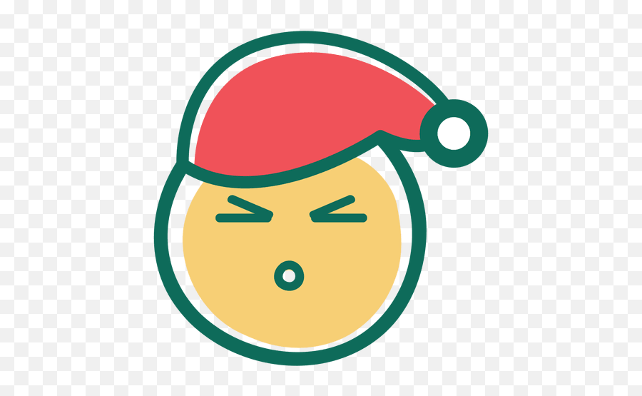Angry Squint Eye Santa Claus Hat Face Emoticon 35 Ad Emoji,Santa Claus Hat Transparent
