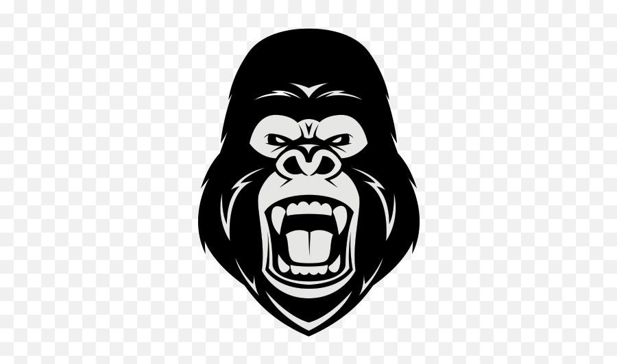 Download Free Download Angry Gorilla Illustration Clipart Emoji,Angry Mouth Clipart