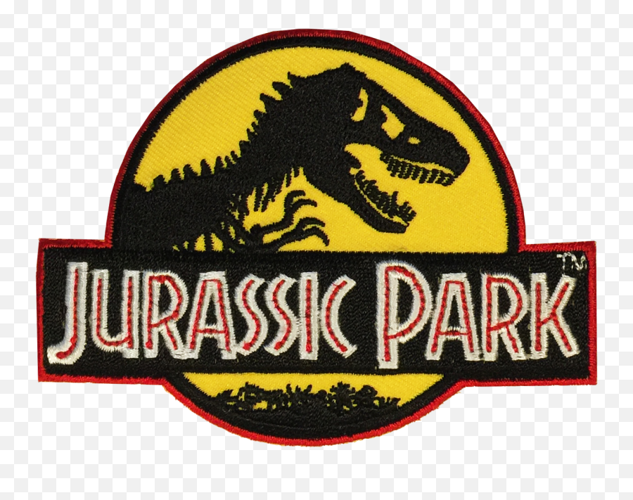 Jurassic Park Logo Patch Emoji,Amusement Park Logo