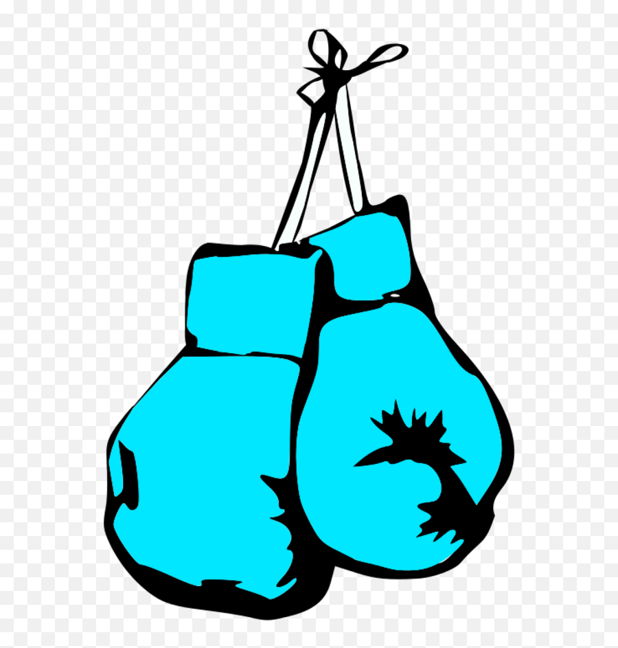 Blue Boxing Gloves Clipart - Blue Boxing Gloves Png Cartoon Emoji,Boxing Gloves Clipart