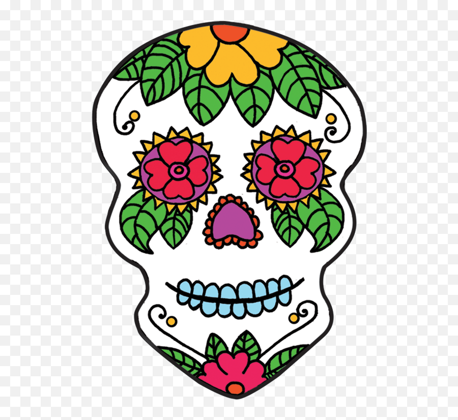 Skeleton Clipart Day The Dead Skeleton - Sugar Skull Design Day Of The Dead Skull Emoji,Sugar Skull Clipart