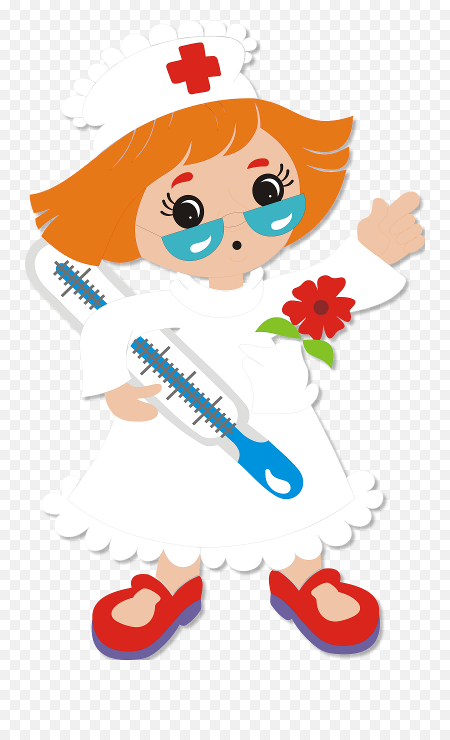 Nurse Clipart Free Svg File - Cartoon Nurse Emoji,Nurse Clipart