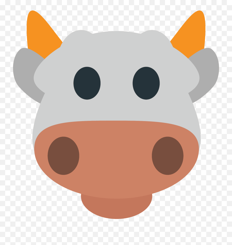 Cow Face Emoji Clipart Free Download Transparent Png - Dot,Cow Face Clipart