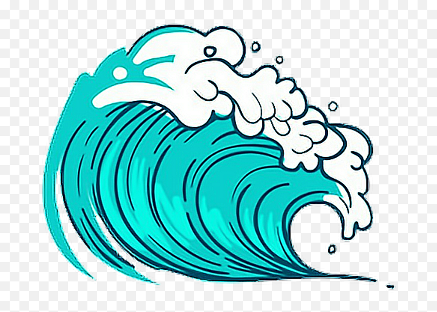 Wave Art Elements Png Clipart - Sea Wave Clipart Emoji,Wave Clipart