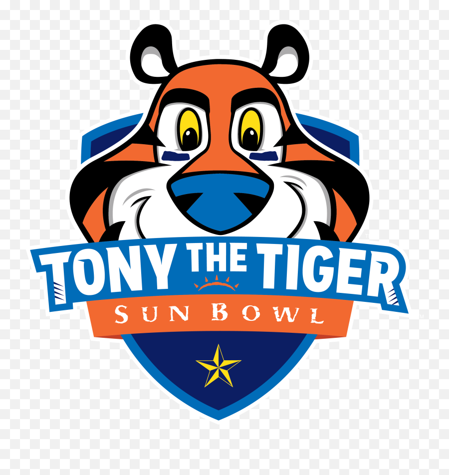 Sun Bowl Logo Evolution History And Meaning Png - Tony The Tiger Sun Bowl Logo Emoji,Logo Types
