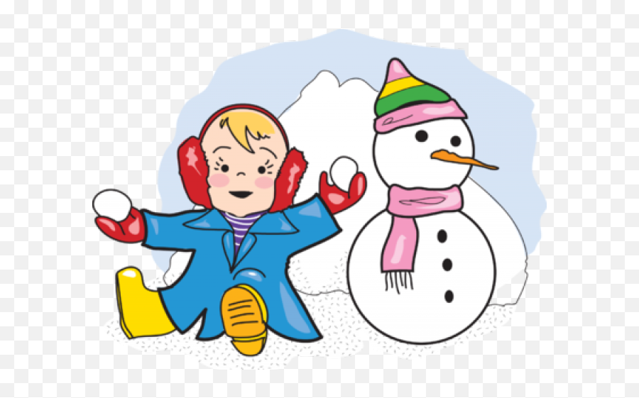 Winter Snow Clipart Snow Play - Playing In Snow Clip Art Play In The Snow Clipart Emoji,Winter Scene Clipart