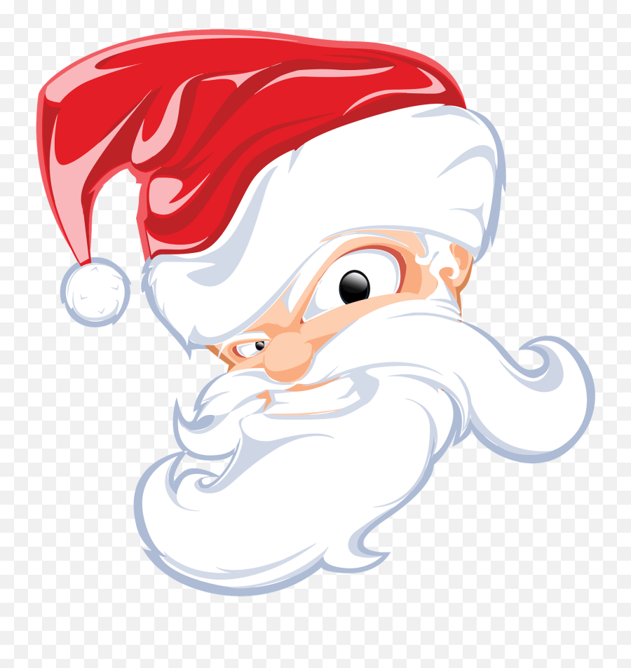Santa Face Clipart - Gwiazdor Png Emoji,Santa Face Clipart