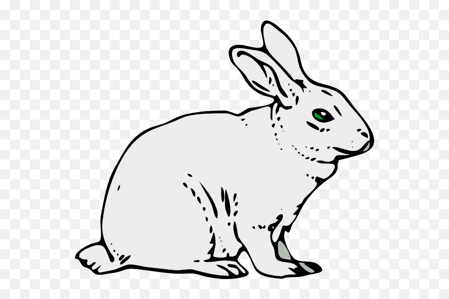 Bunny Rabbit Clip Art - Rabbit Clipart Emoji,Bunny Clipart Black And White