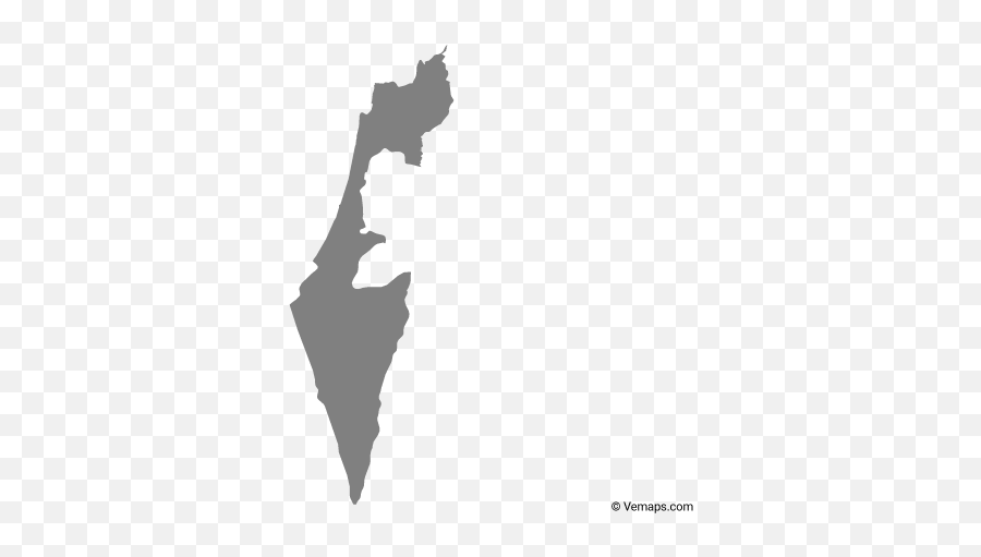 Vector Maps Of Israel - Israel Map Outline Png Emoji,Israel Png