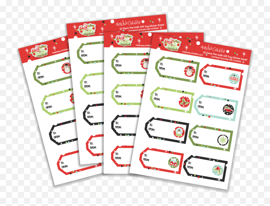 Christmas Stickers For Gifts Presents Tags Christmas Treats - Language Emoji,Gift Tag Png