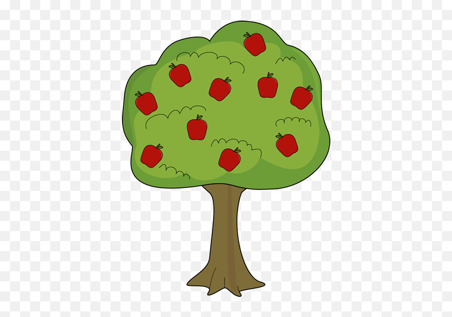 Retro Tree Clipart Clip Art Vintage Trees Clip Art Clipart - Apple Tree Clipart Emoji,Trees Clipart