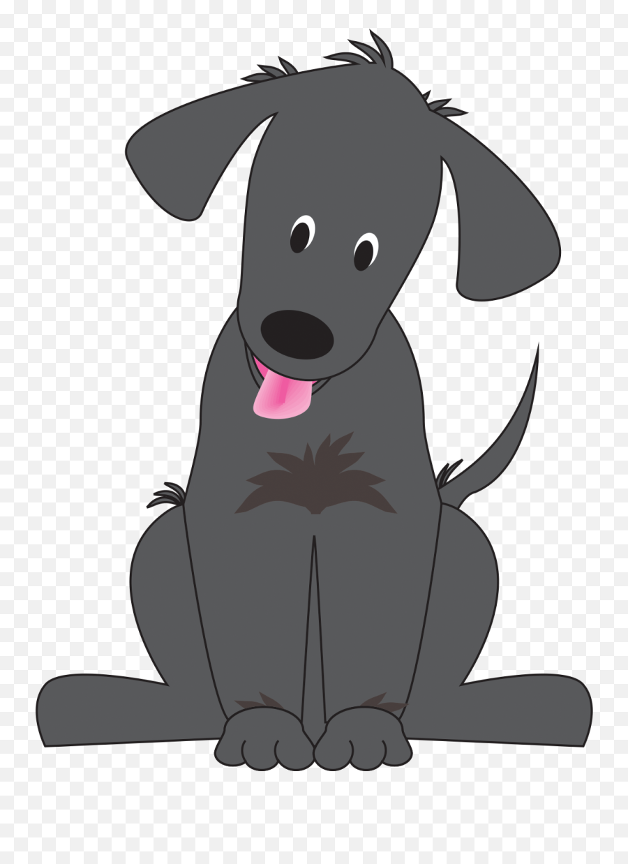 Clip Art Royalty Free Library Black Lab Dog Clipart - Dog Black Puppy Clipart Transparent Emoji,Dog Clipart Black And White