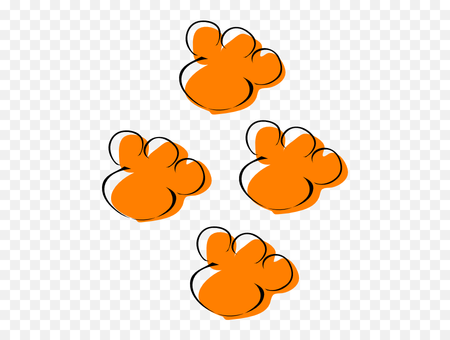 Clemson Tiger Paw - Dot Emoji,Tiger Paw Clipart