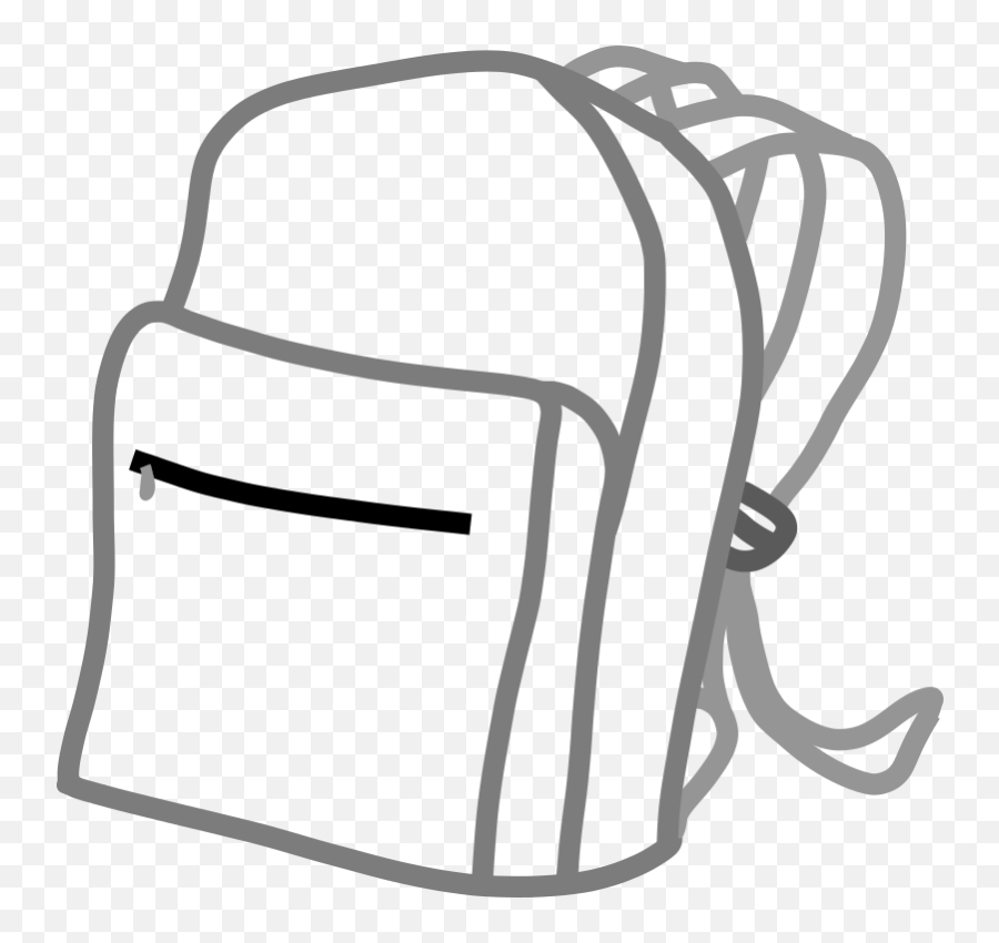 School Bag Png Clip Art School Bag - Rucksack Clipart Emoji,Pajamas Clipart Black And White