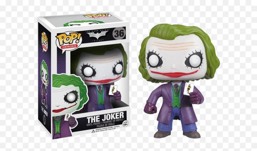Funko Pop Joker Dark Knight Hd Png - Joker Funko Pop Emoji,Black Knight Fortnite Png