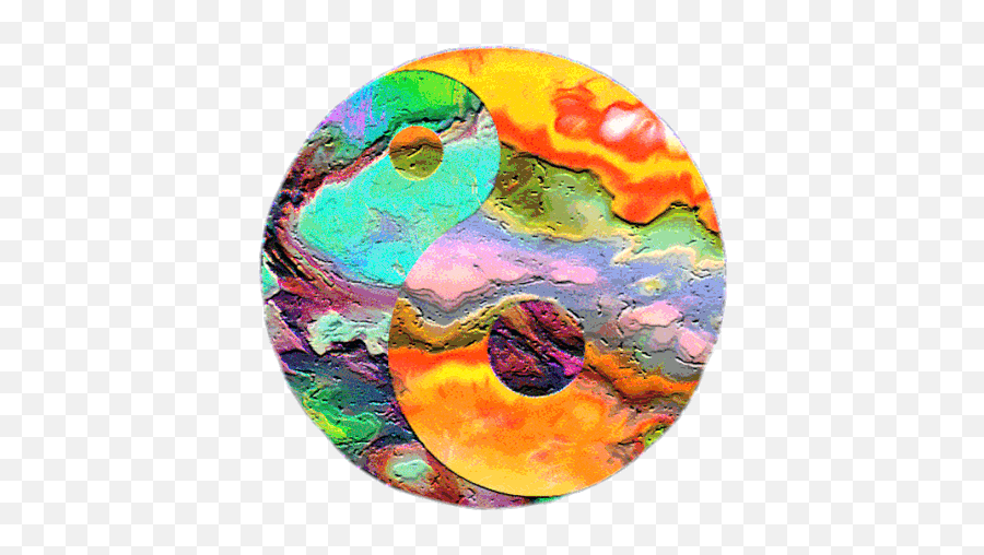 Spinning Yin Yang Sticker - Spinning Yin Yang Colorful Emoji,Yin Yang Transparent