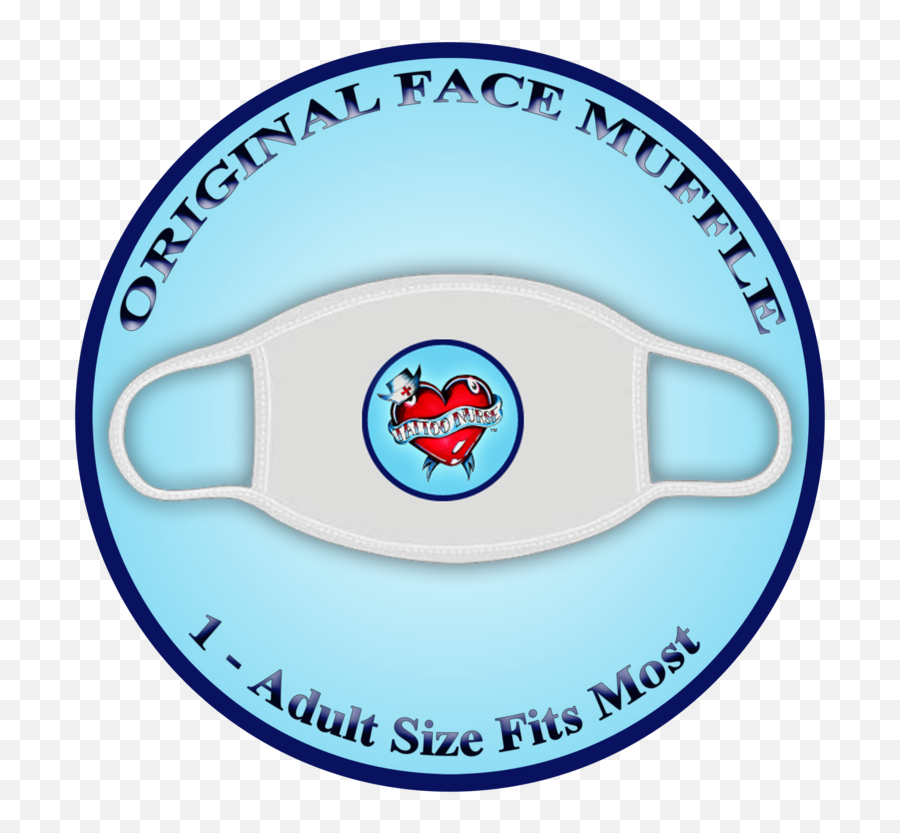 Original Tattoo Nurse Logo Face Muffle Emoji,Logo Face