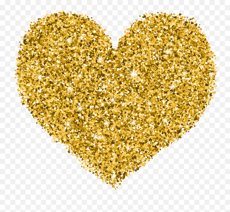 Decorative Golden Heart Transparent Image Emoji,Purple Heart Transparent