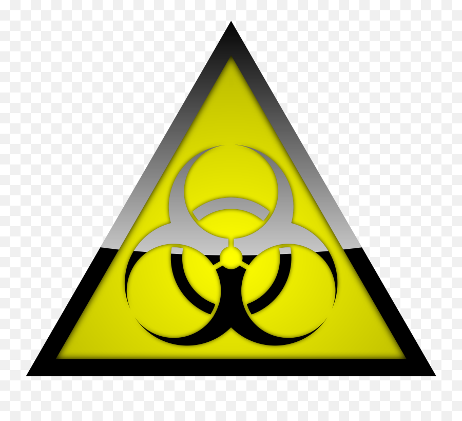 Yellow Biohazard Sign - Pandemic Triangle Icon Png Emoji,Biohazard Logo