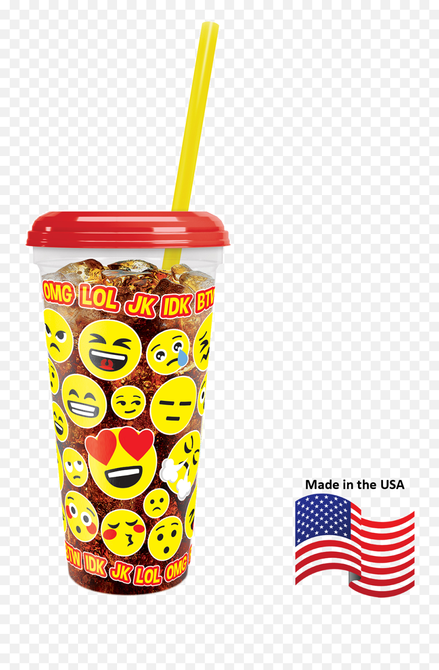 32oz Emoji Clear Souvenir Cup Wlid U0026 Straw - Hometown,Omg Emoji Transparent