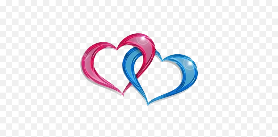 Two Hearts Transparent Png - Two Hearts Transparent Png Emoji,Hearts Transparent