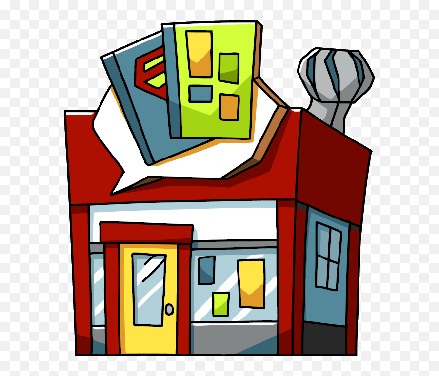 Comic Book Store - Book Shop In Cartoon Emoji,Store Clipart