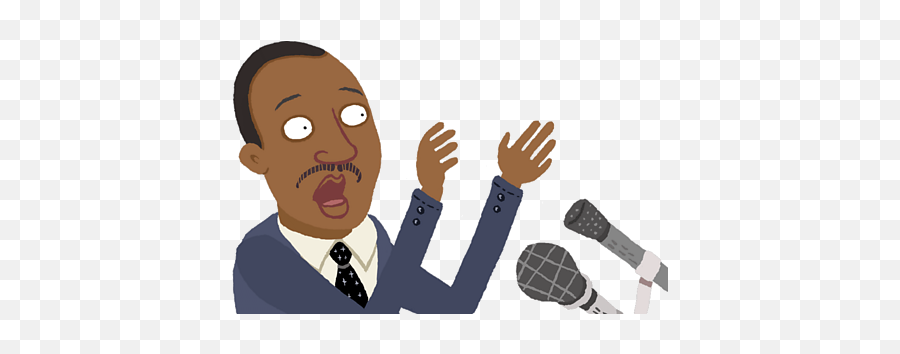 Dr - Cartoon Microphone Emoji,Martin Luther King Jr Clipart