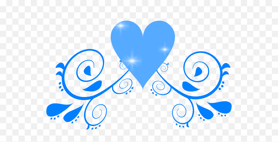 Blue Heart Clip Art Free - Wedding Heart Blue Png Emoji,Blue Clipart