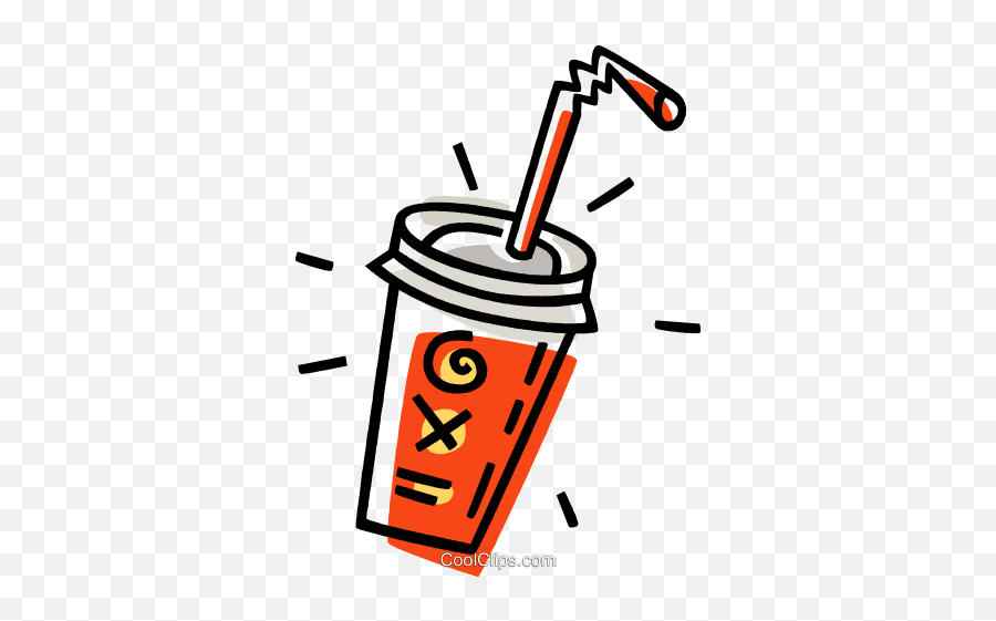 Soft Drink Royalty Free Vector Clip Art Illustration - Soft Soft Drink Vector Png Emoji,Drink Png