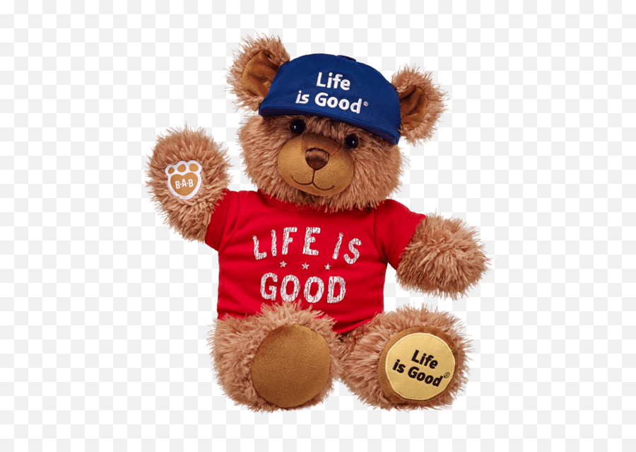 Bear Classic Life Is Good Teddy - Transparent Background Build A Bear Emoji,Build A Bear Logo