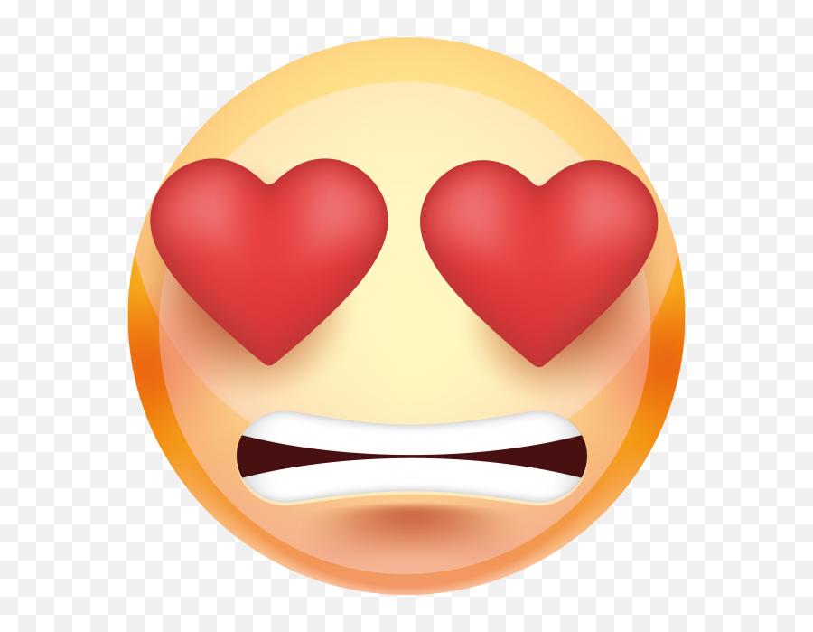 Download Heart Eyes Emoji - Emoji Full Size Png Image Pngkit Portable Network Graphics,Heart Eyes Emoji Png