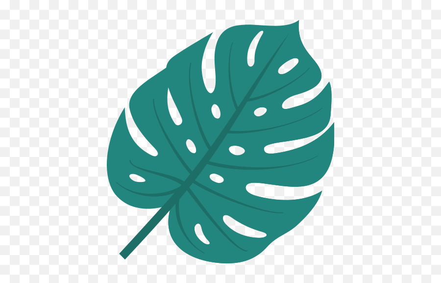 Tropical Blatt Symbol - Tropical Leaf Black And White Tropical Leaf Icon Png Emoji,Tropical Leaf Png