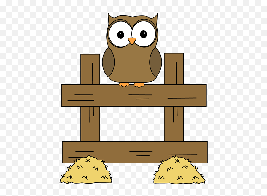 Farm Clip Art - Owl On A Farm Clipart Emoji,Farm Clipart