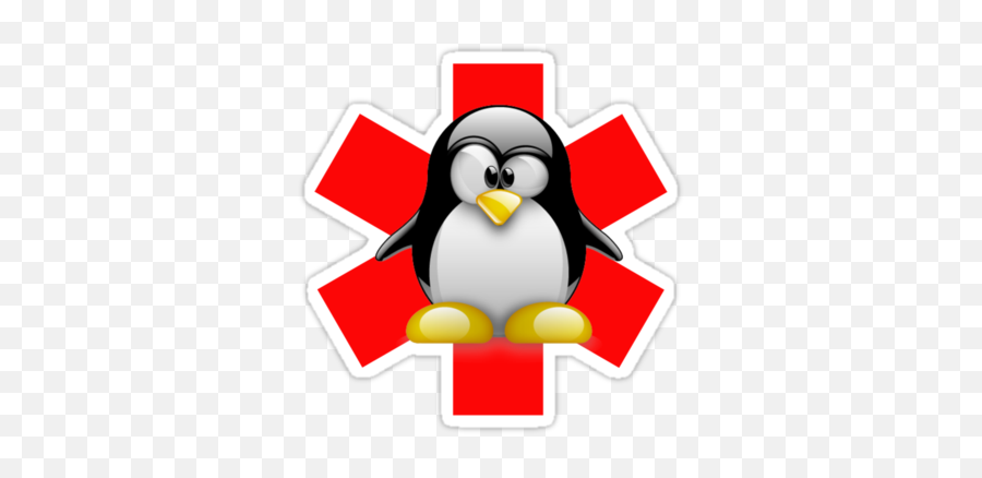 Linux Tux Penguin Hospital - Linux Ubuntu Emoji,Clipart Penquin