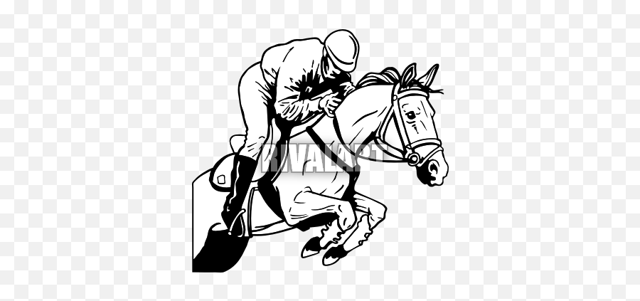 Jumping Horse And Jockey In Clipart Panda - Free Clipart Rein Emoji,Jumping Clipart