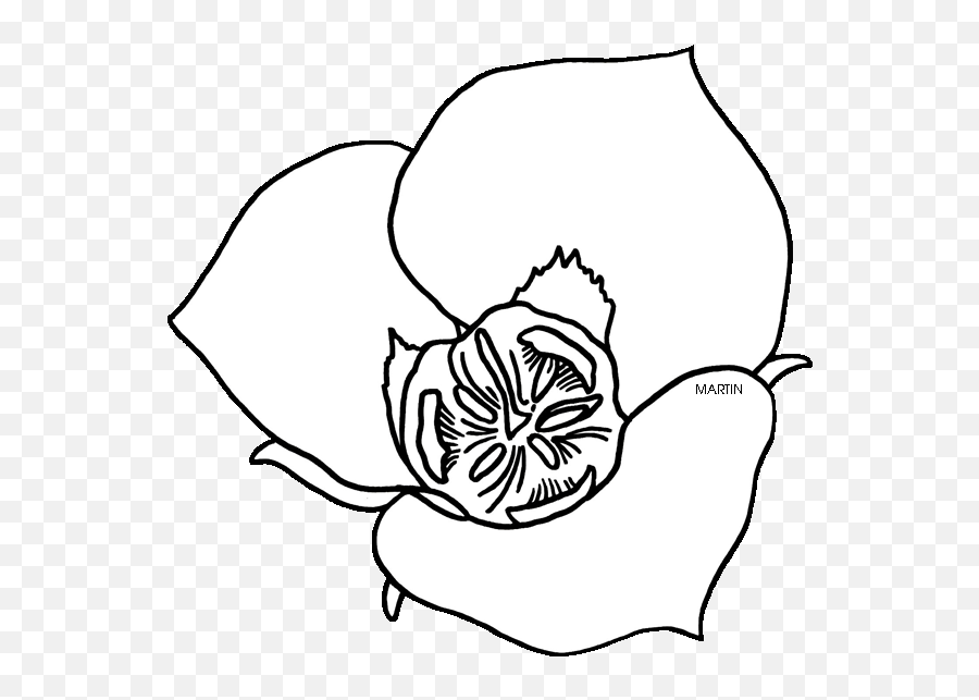 United States Clip Art By Phillip Martin Utah State Flower Emoji,Utah Clipart