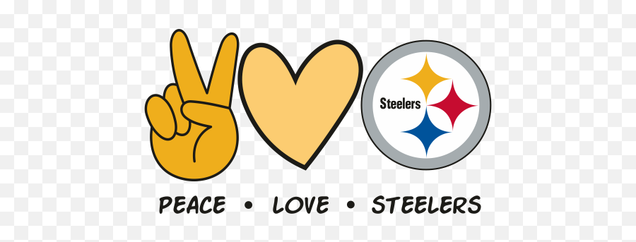 Peace Love Steelers Svg Peace Love Pittsburgh Steelers Emoji,Steelers Logo Images