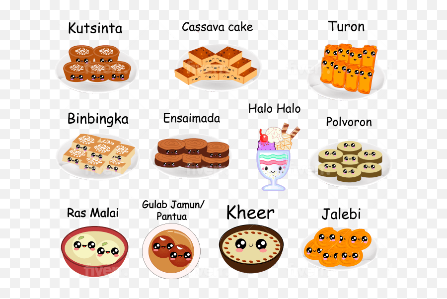 Design Cute Food Stickers Emojis Character By Haniyafakhir,Food Emoji Png