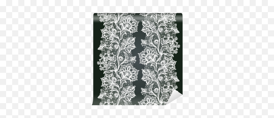 Abstract Lace Ribbon Seamless Pattern With Elements Flowers Emoji,Lace Ribbon Png