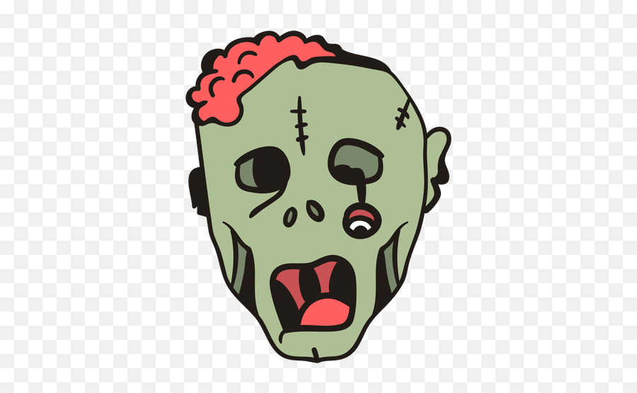 Zombie Head Hand Drawn - Supernatural Creature Emoji,Zombie Png