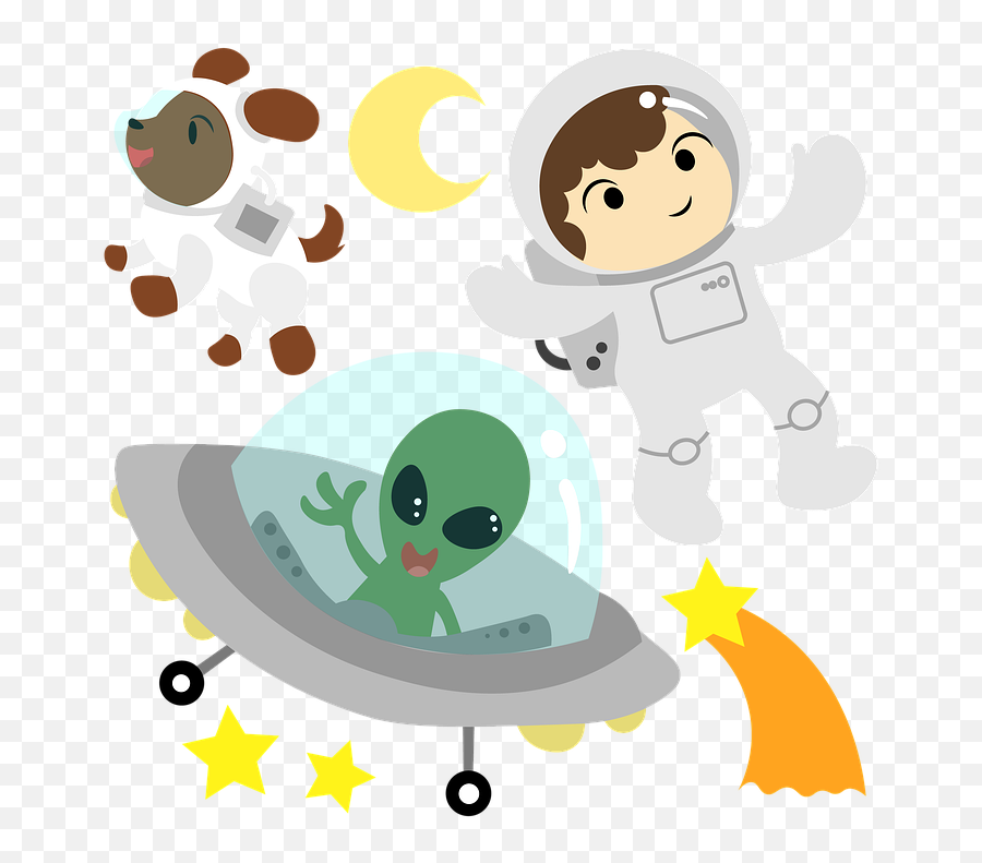 Free Photo Astronaut Shooting Star Galaxy Alien Moon - Max Pixel Emoji,Kid Astronaut Clipart