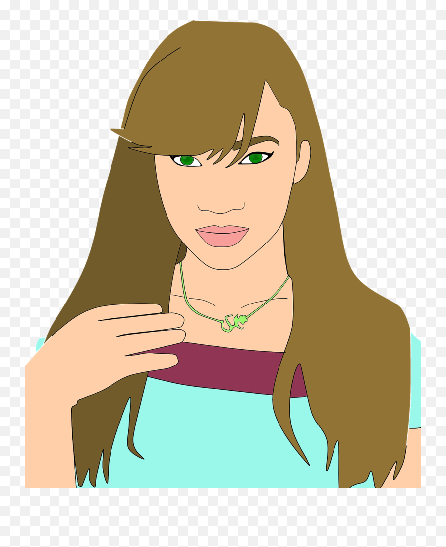 Drawing Female Girl Human Png Picpng Emoji,Girl Drawing Png