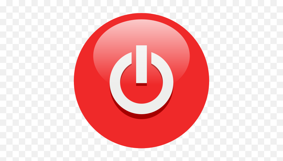 Free Red Power Button Clip Art - Red Power Button Emoji,Button Clipart