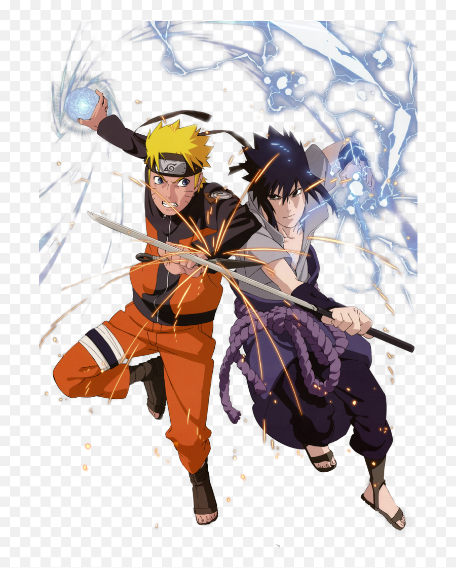 Naruto And Sasuke Transparent Png Png - Naruto Sasuke Png Emoji,Naruto Transparent