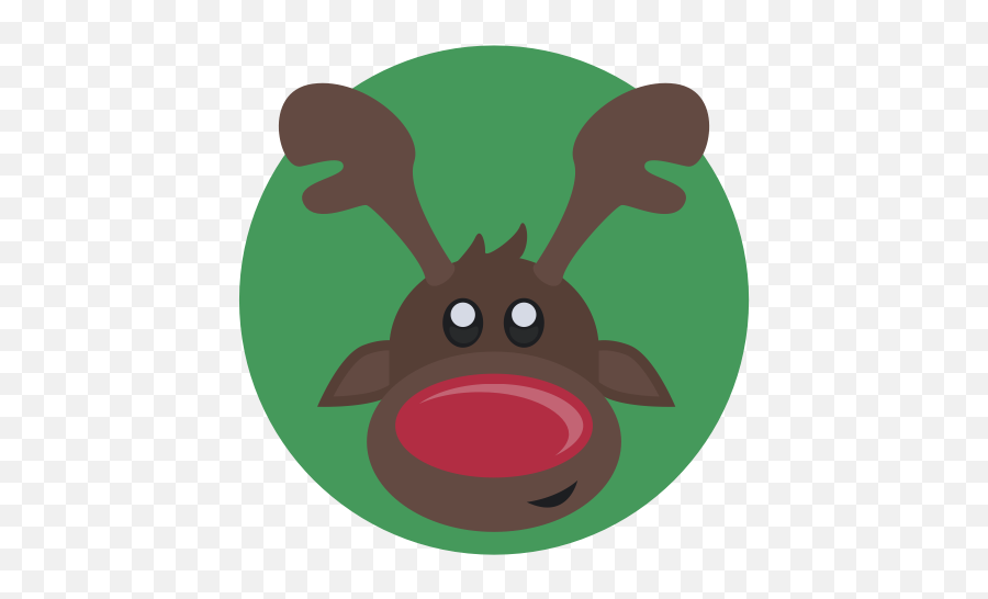 Red Nosed Reindeer Png Photo - Rudolph The Red Nosed Reindeer Icon Emoji,Reindeer Png