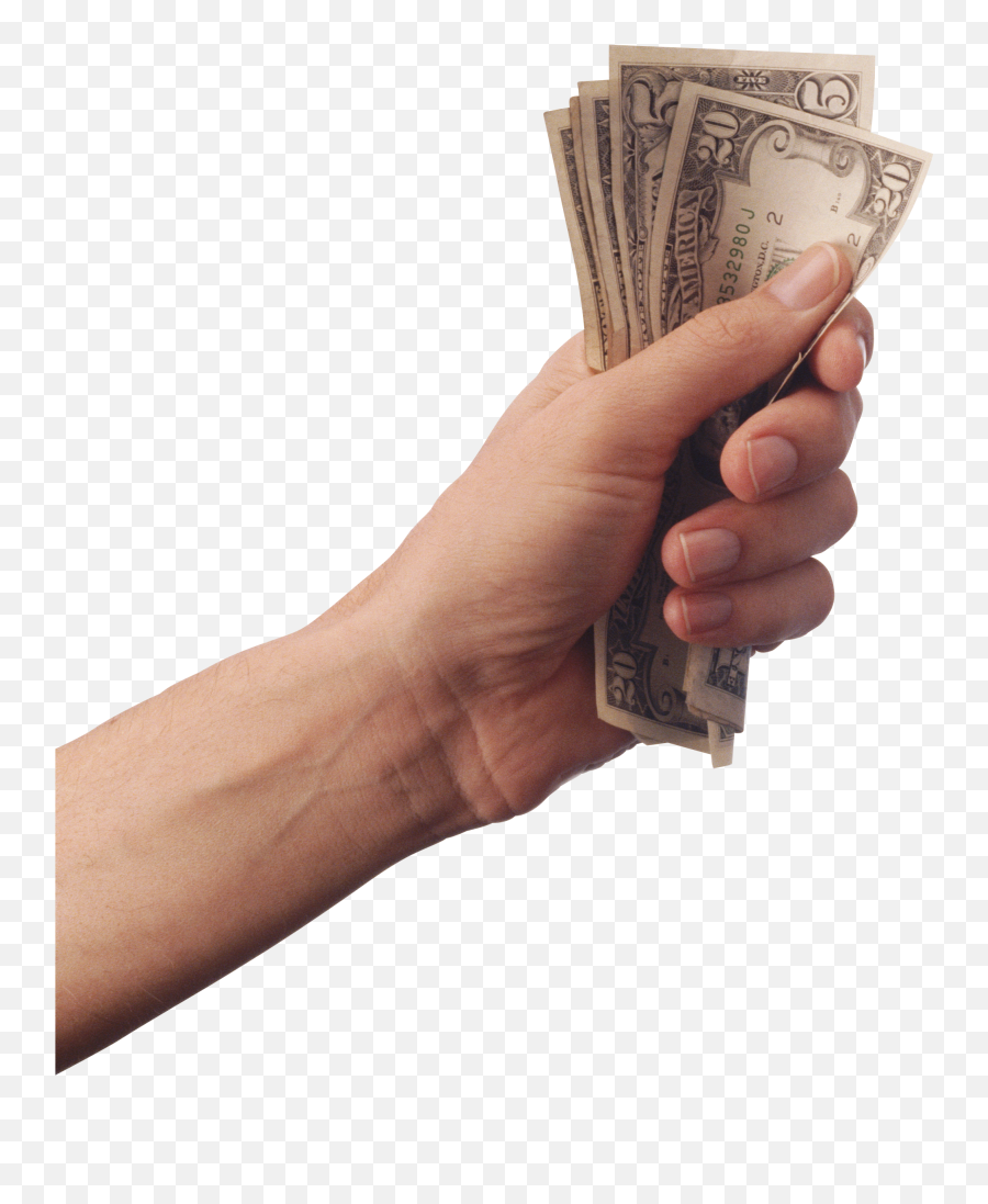 Moneys On Hand Png Image - Hand With Money Png Emoji,Money Clipart