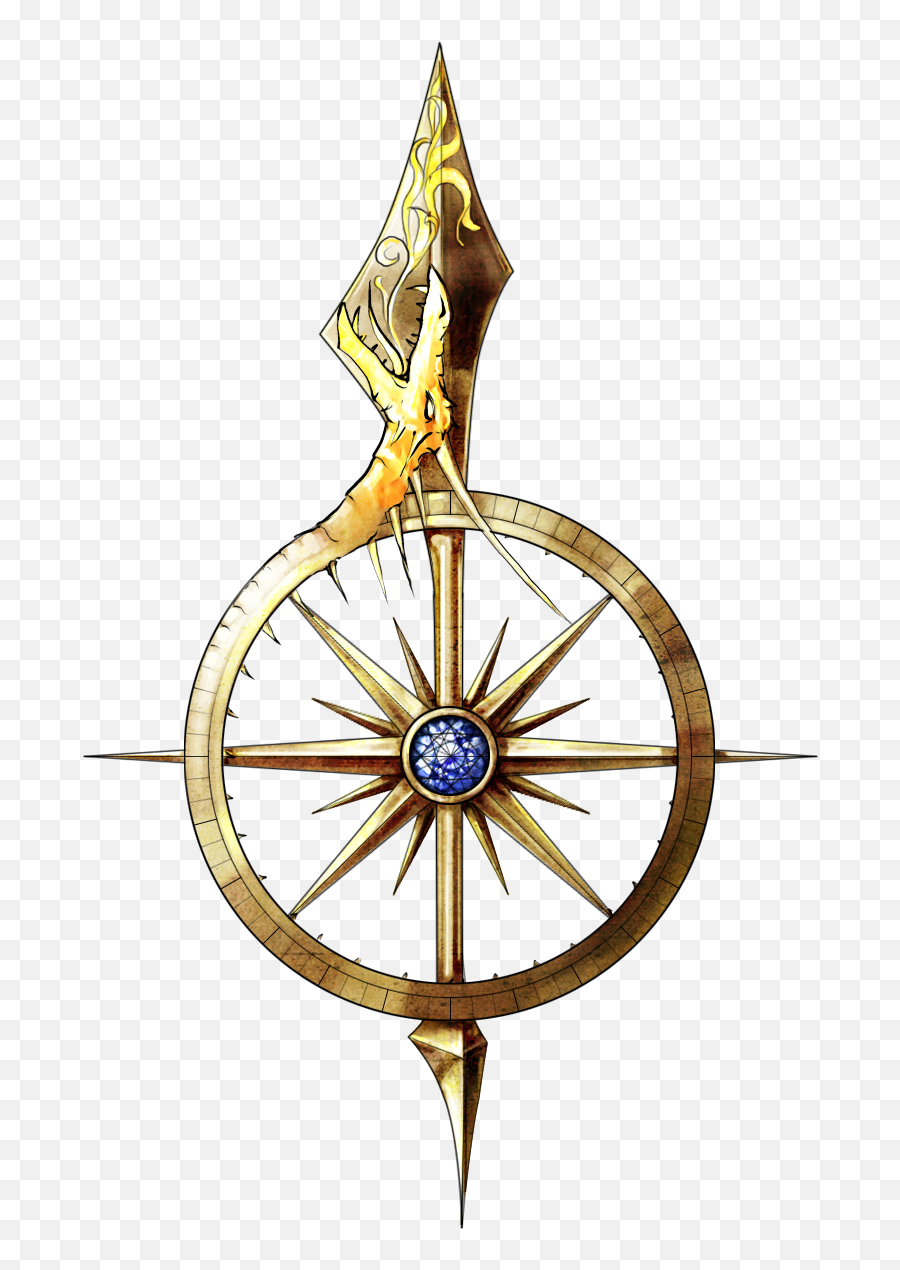Download Map Compass Png Clipart - Fantasy Compass Rose Png Emoji,Compass Png