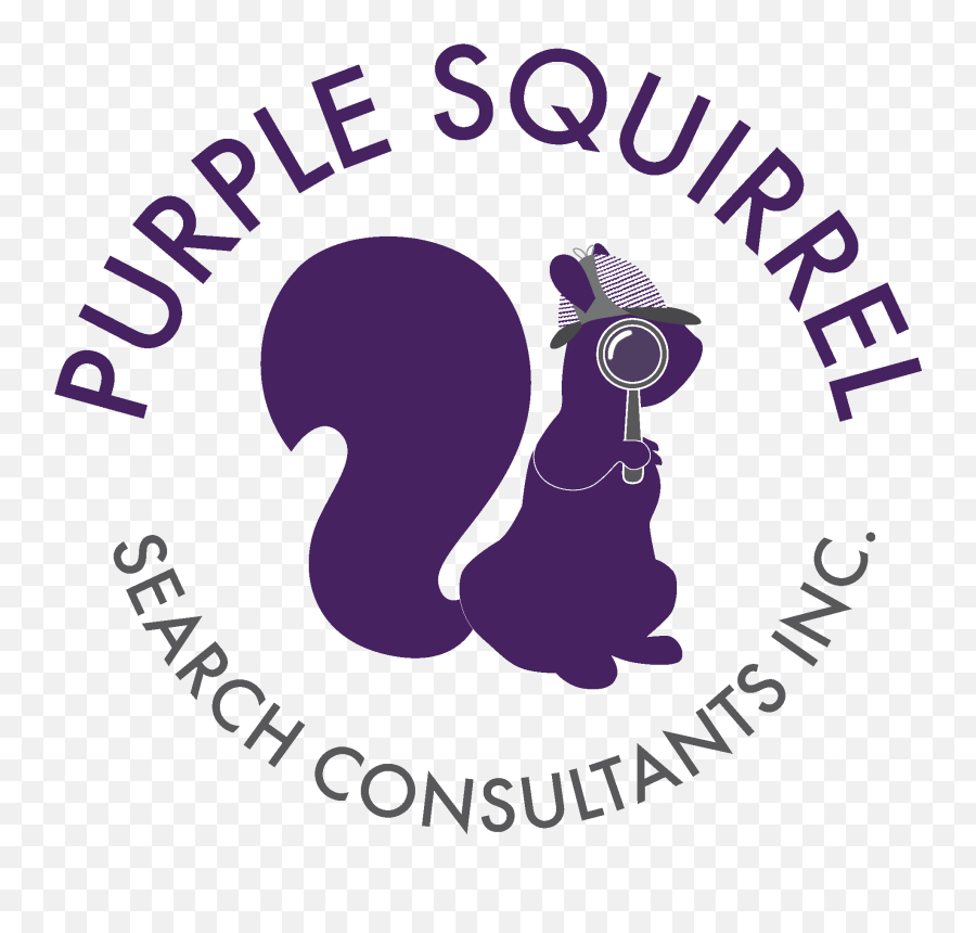Purple Squirrel Search Consultants We Search We Deliver Emoji,Squirrel Logo