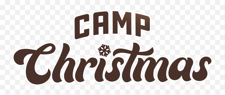Camp Christmas Logo Sticker Emoji,Christmas Logo